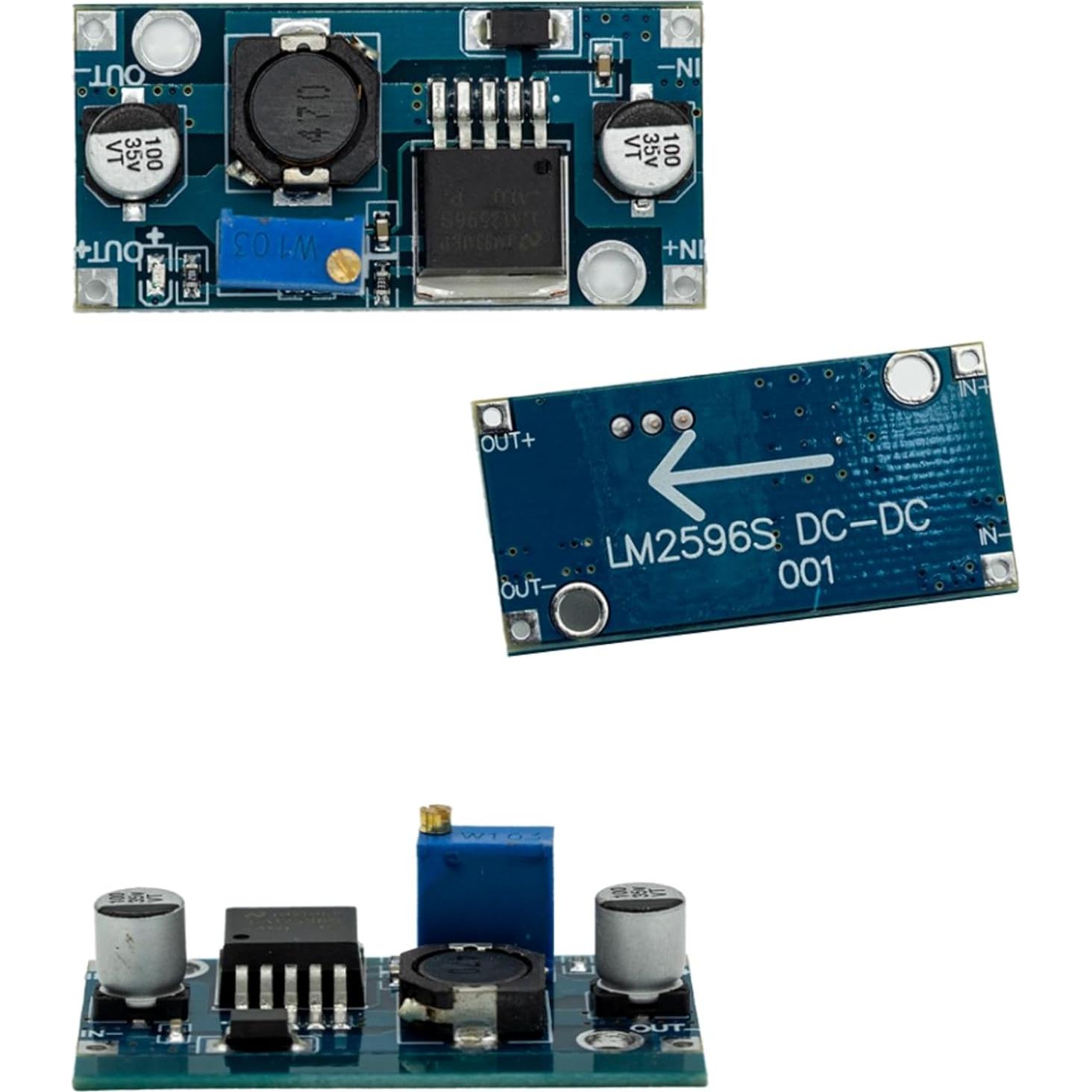 Módulo Convertidor Buck DC-DC LM2596S 3A Ajustable 1.25-35V