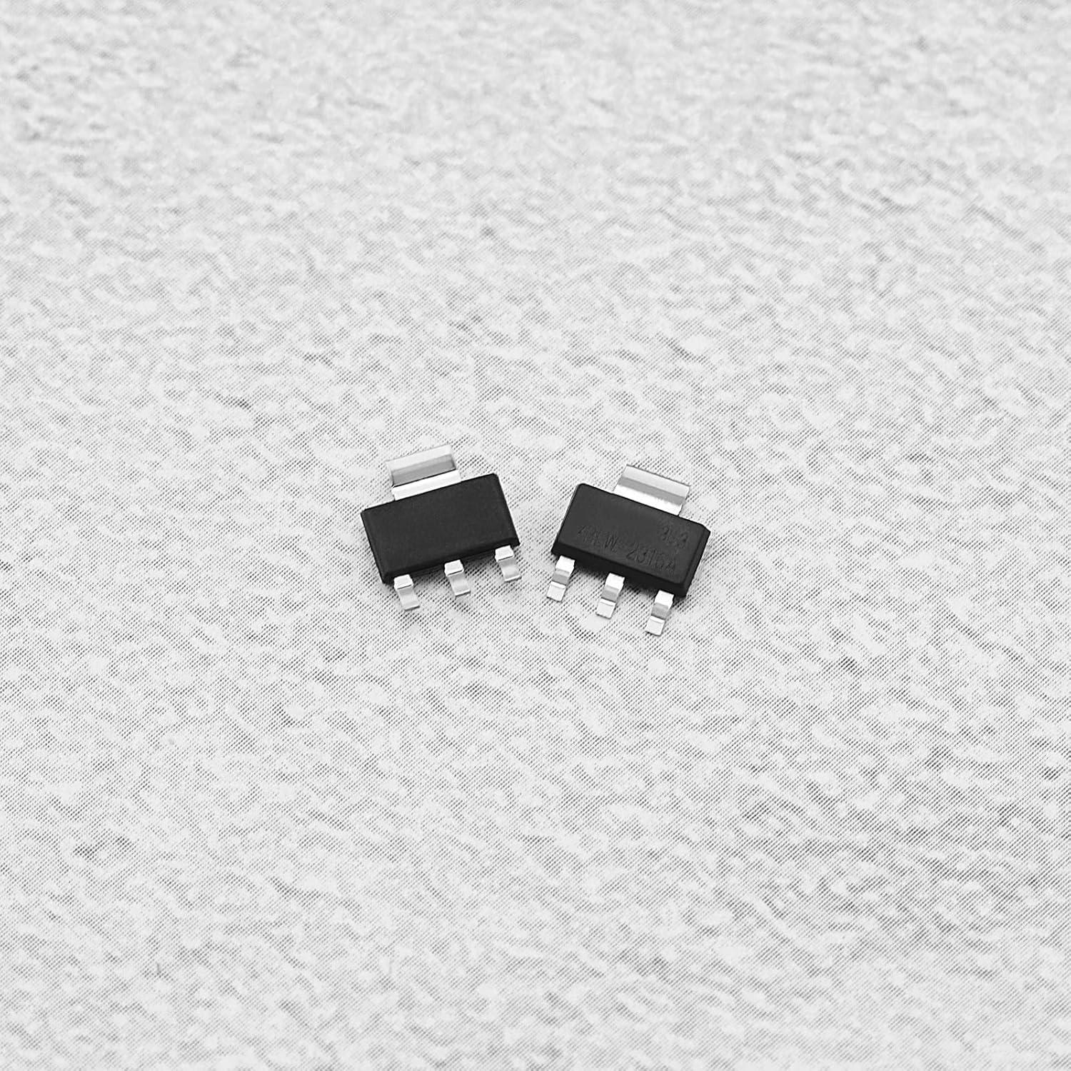 50 Reguladores de Voltaje AMS-1117 3.3V 1A SOT-223