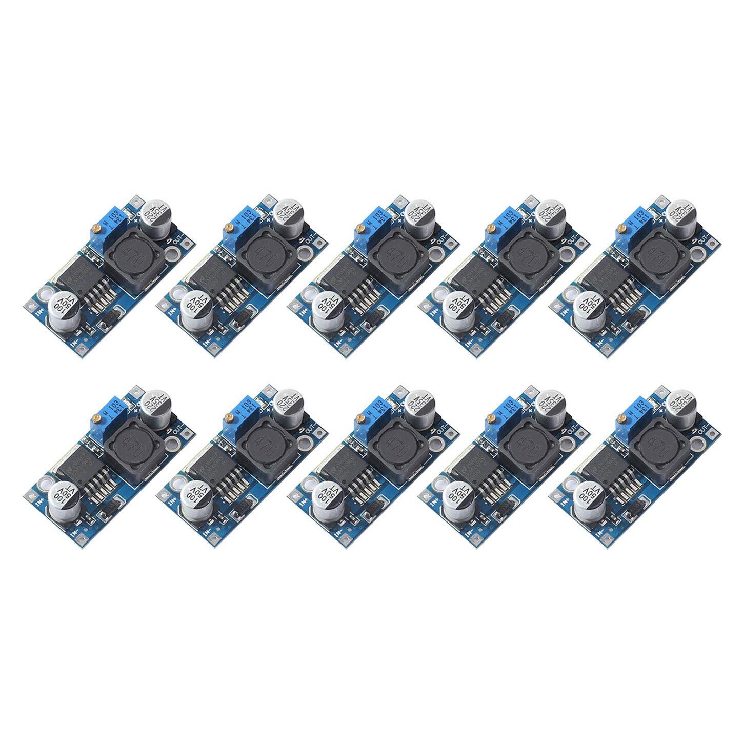 10 Módulos Convertidores Buck LM2596 DEVMO DC-DC 3-40V a 1.5-35V