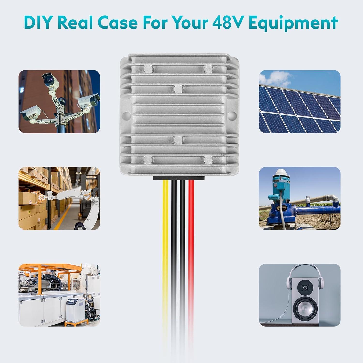 Convertidor DC 18-60V a 12V 20A YIPIN HEXHA Regulador