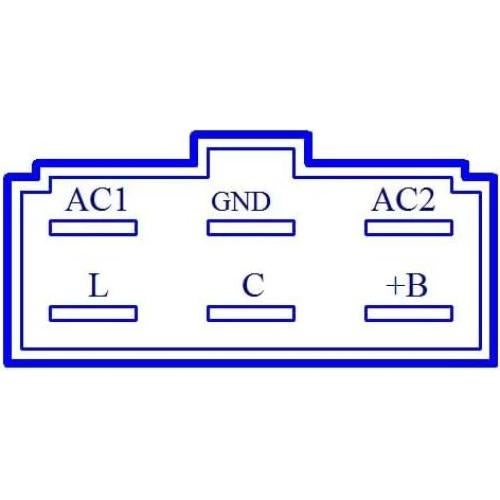Regulador de Voltaje Rectificador JSMANCAVE para Kubota ZD18 ZD21 ZD25