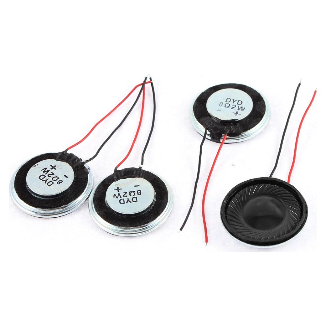Altavoz Redondo Magnético uxcell 2W 8 Ohm Paquete de 4