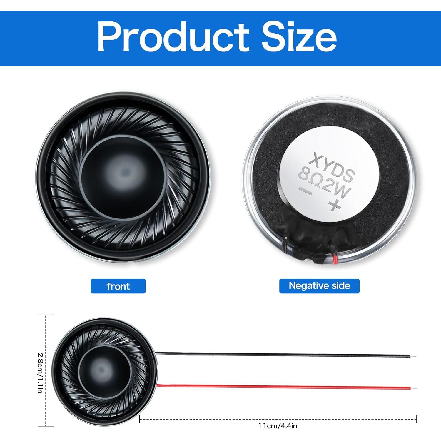 Altavoces Multimedia Weewooday 6 Pcs 2W 8 Ohm 2.79cm