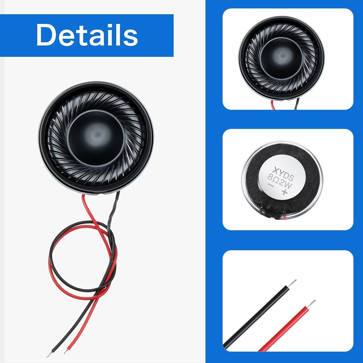 Altavoces Multimedia Weewooday 6 Pcs 2W 8 Ohm 2.79cm