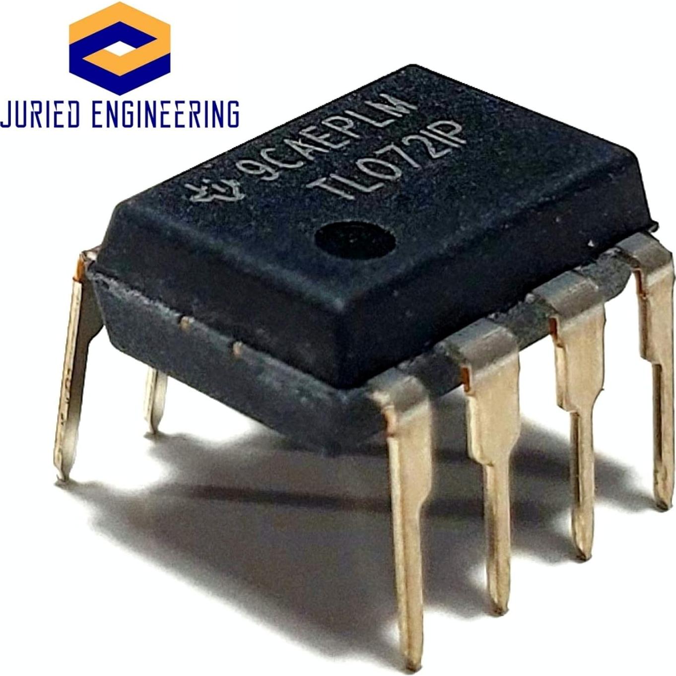 Amplificador Operacional TL072IP JFET Bajo Ruido DIP-8 (Paquete de 10)