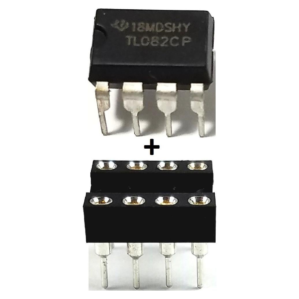 Amplificador Operacional TL082CP JFET DIP-8 Paquete de 3