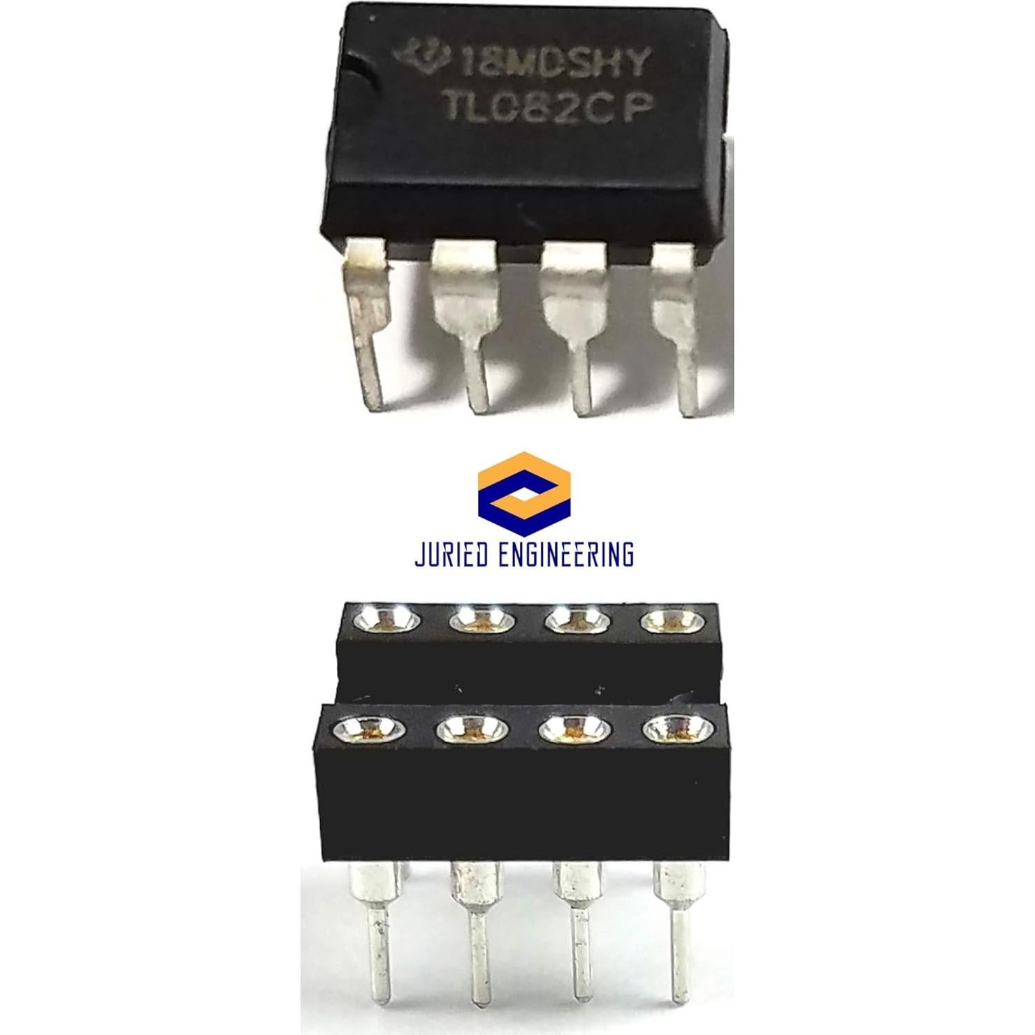 Amplificador Operacional TL082CP JFET DIP-8 Paquete de 3