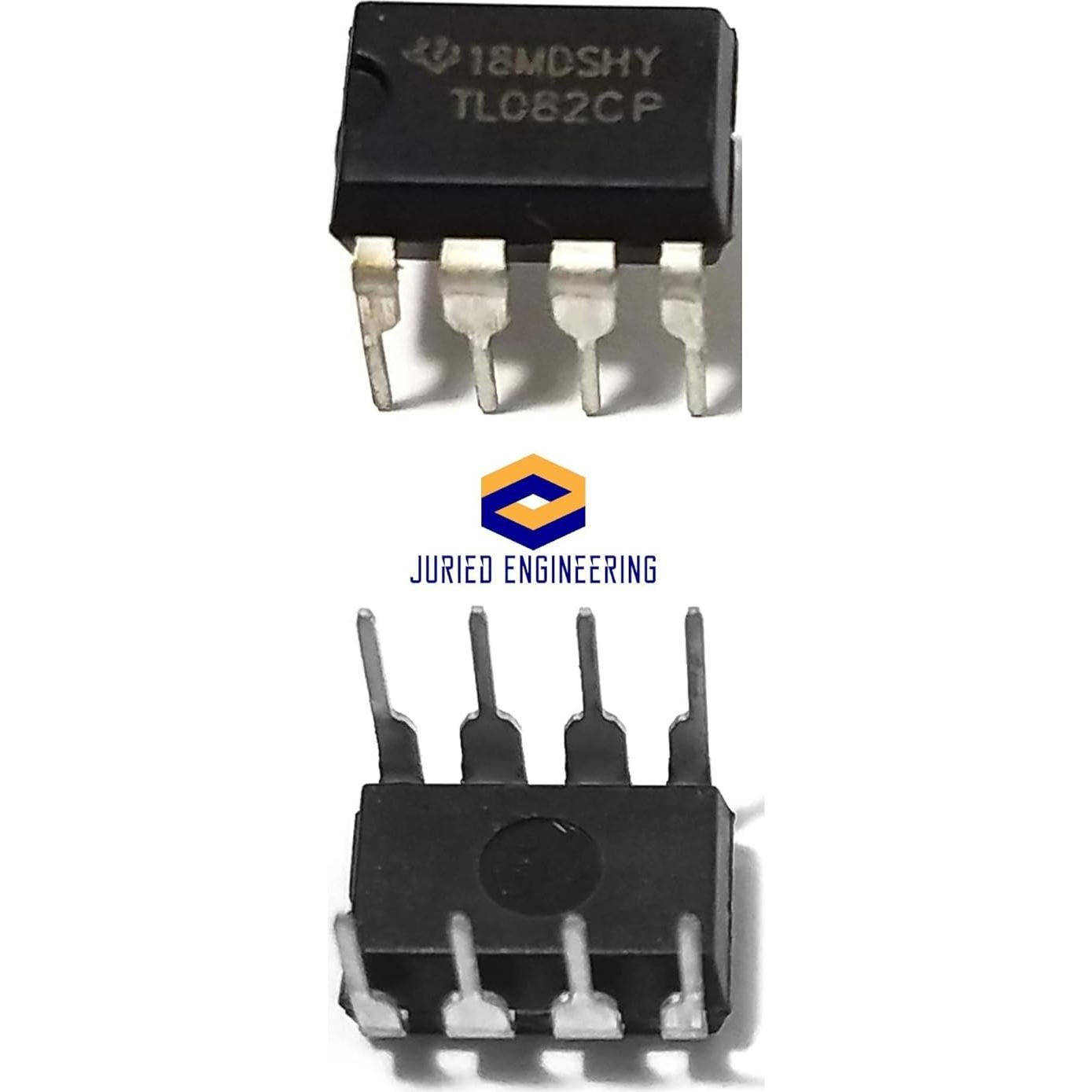 Amplificador Operacional TL082CP JFET DIP-8 Paquete de 3