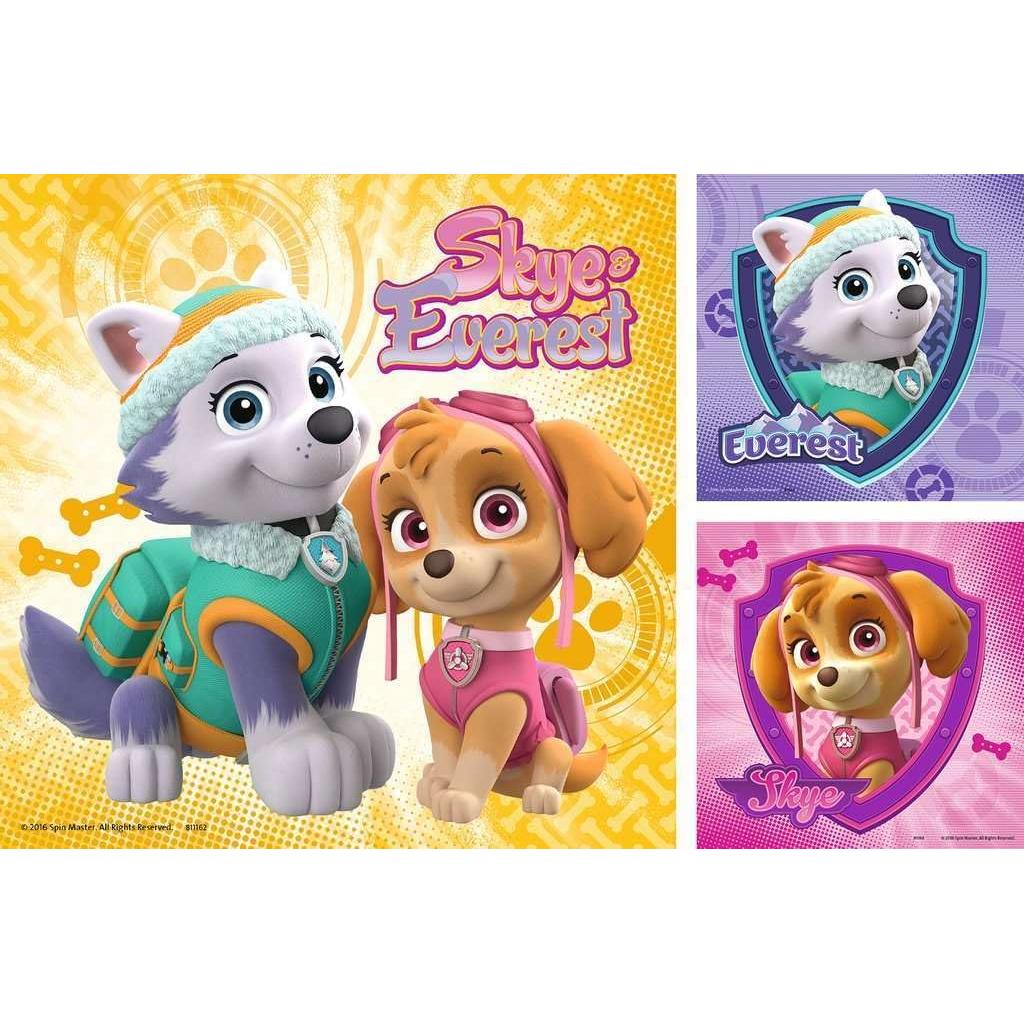 Ravensburger 8008 Paw Patrol Skye & Everest Jigsaw Puzzles - 3 x 49 Pieces