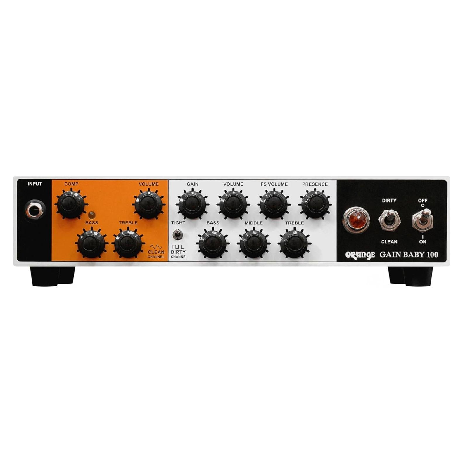 Cabezal de guitarra Orange Gain Baby 100W, 2 canales, ligero