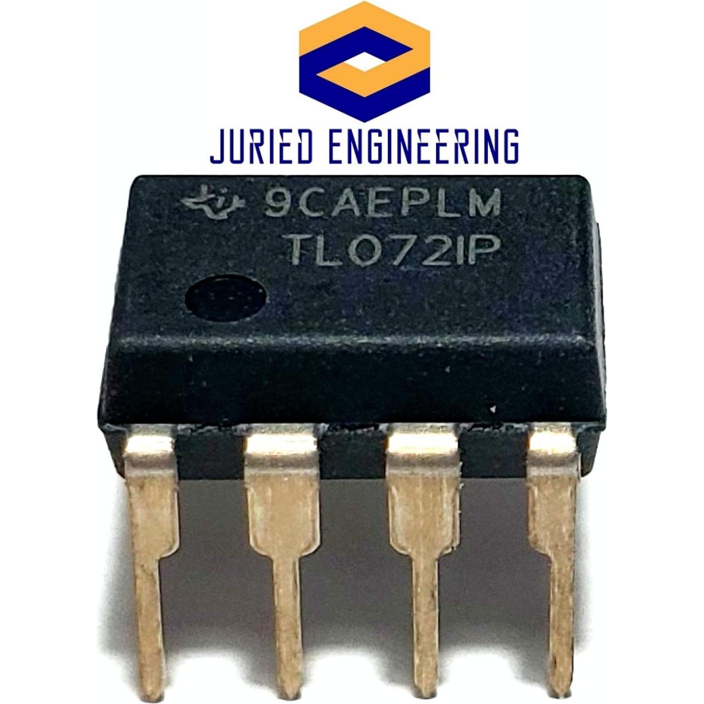 Amplificador Operacional TL072IP JFET Bajo Ruido DIP-8