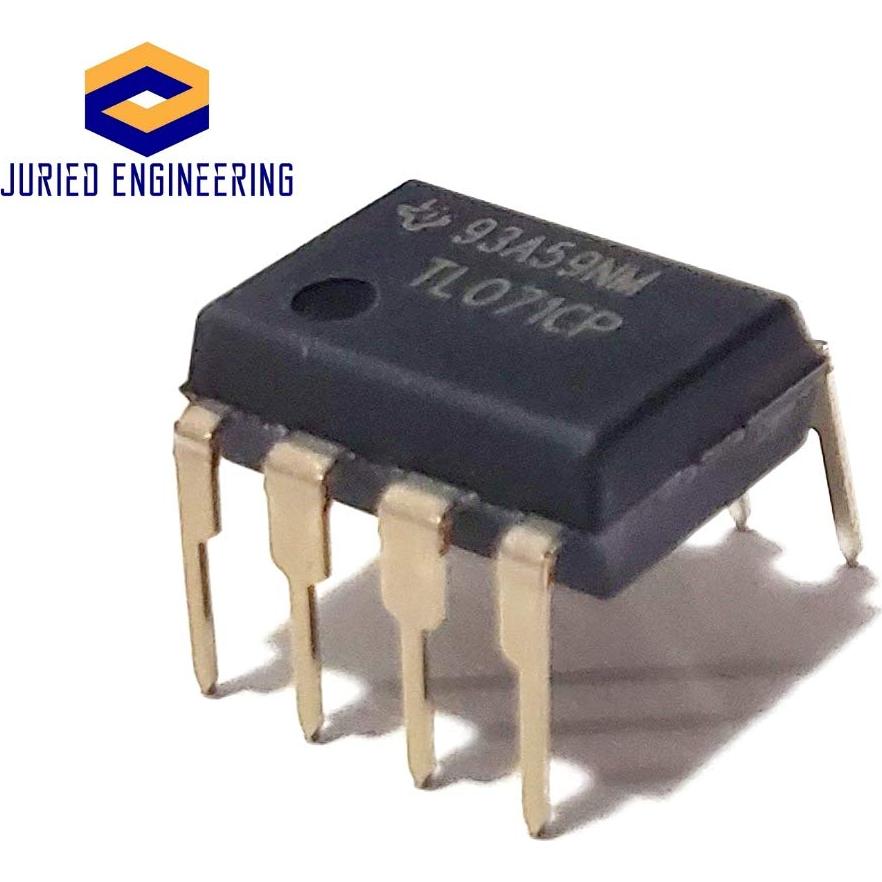 Amplificador Operacional JFET TL071CP TI Bajo Ruido DIP-8 (Paquete de 5)
