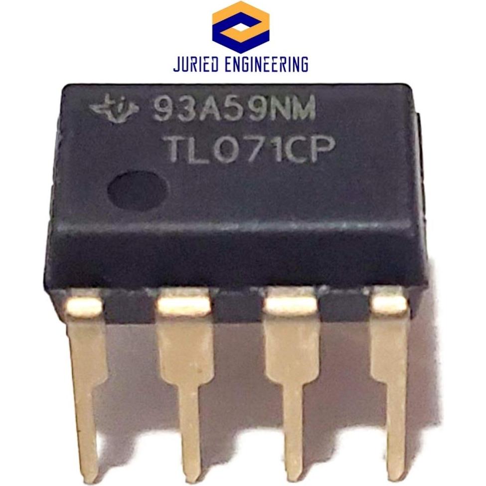 Amplificador Operacional JFET TL071CP TI Bajo Ruido DIP-8 (Paquete de 5)