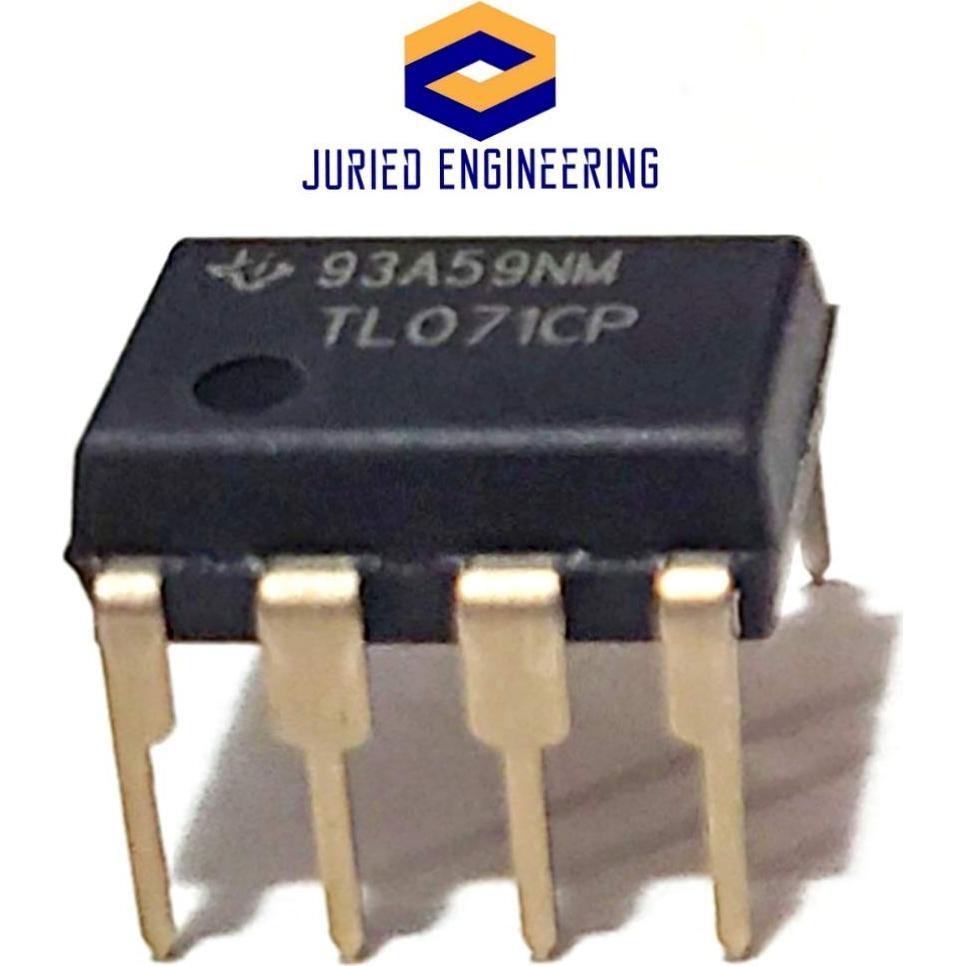 Amplificador Operacional JFET TL071CP TI Bajo Ruido DIP-8 (Paquete de 5)