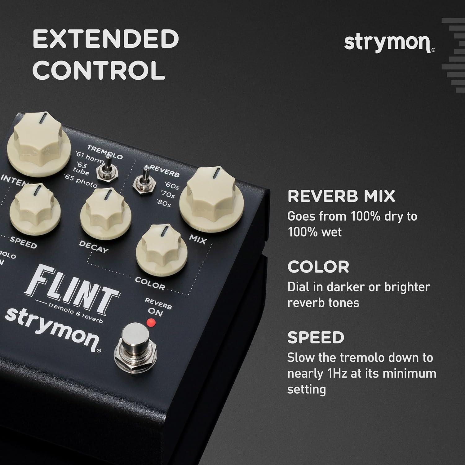 Pedal de Efectos Strymon Flint V2 Tremolo y Reverb 9V