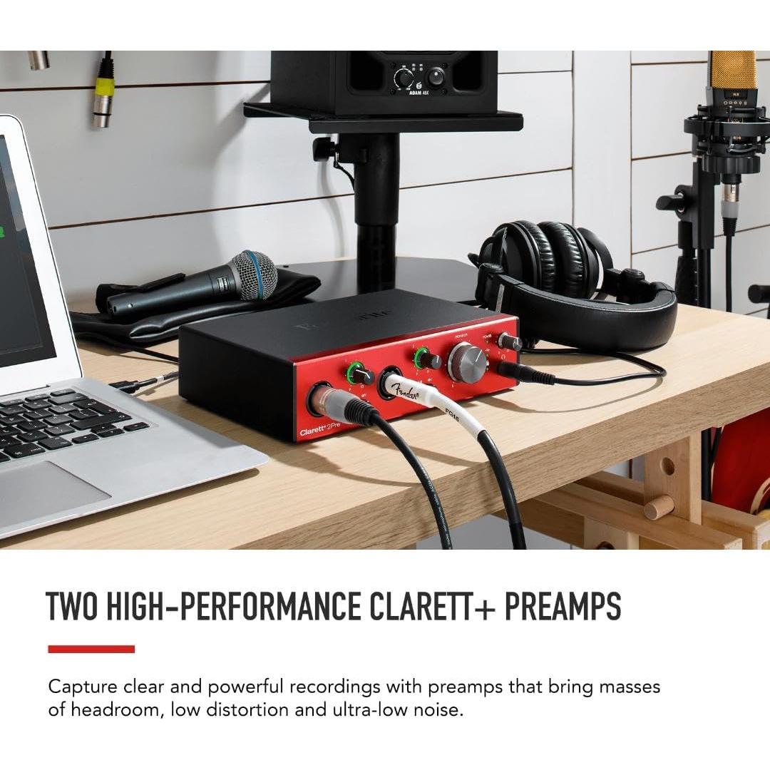 Focusrite Clarett+ 2Pre Interfaz de Audio USB-C 2 Pre-Amplificadores