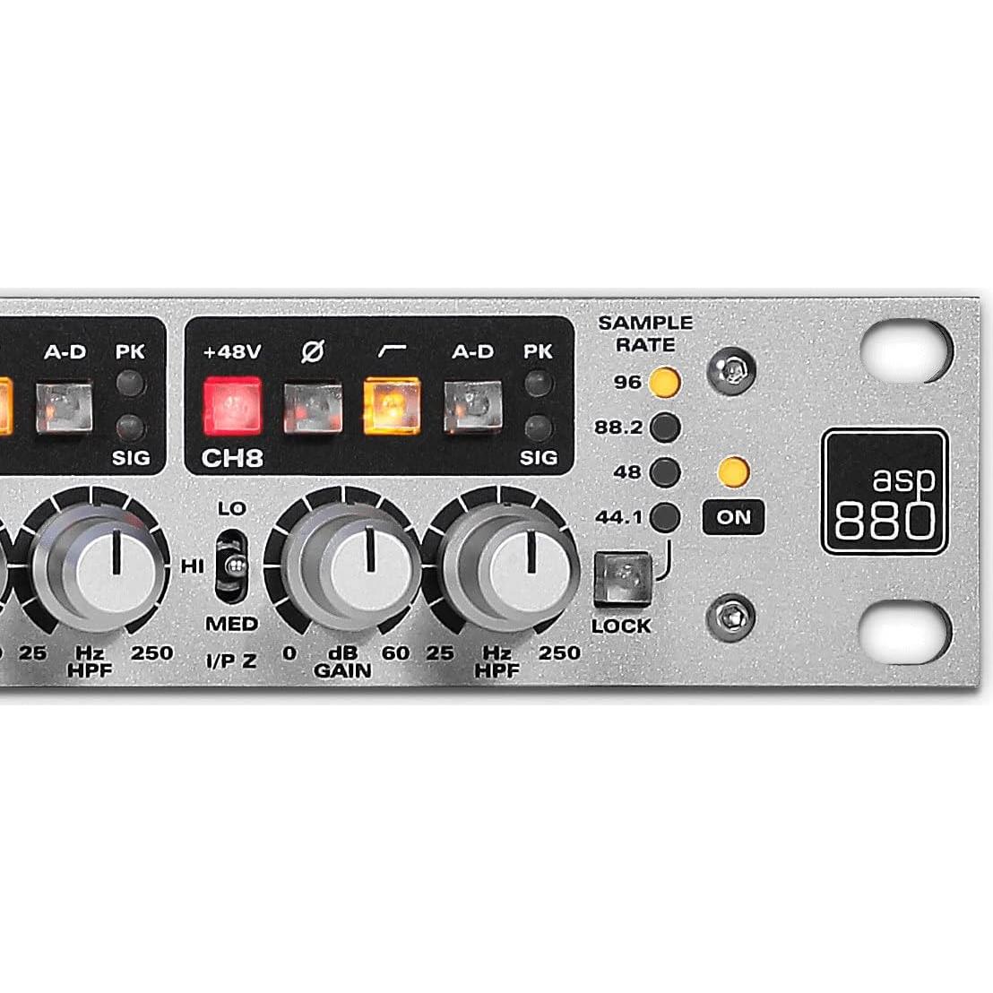 Preamplificador de Micrófono Audient ASP880 8 Canales Negro