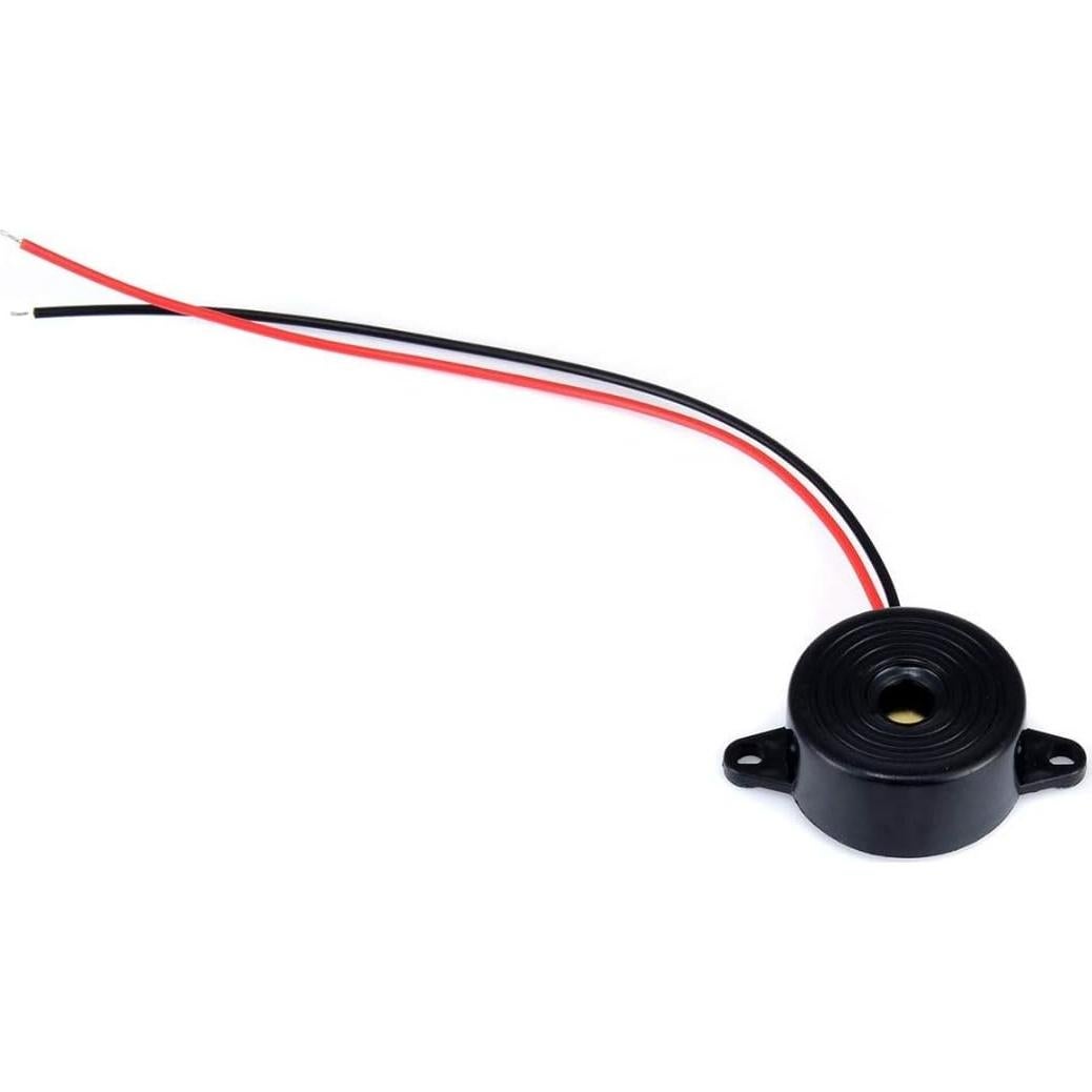 Buzzer Electrónico 6 Pcs 85dB 3-24V ABS Montaje Empotrado