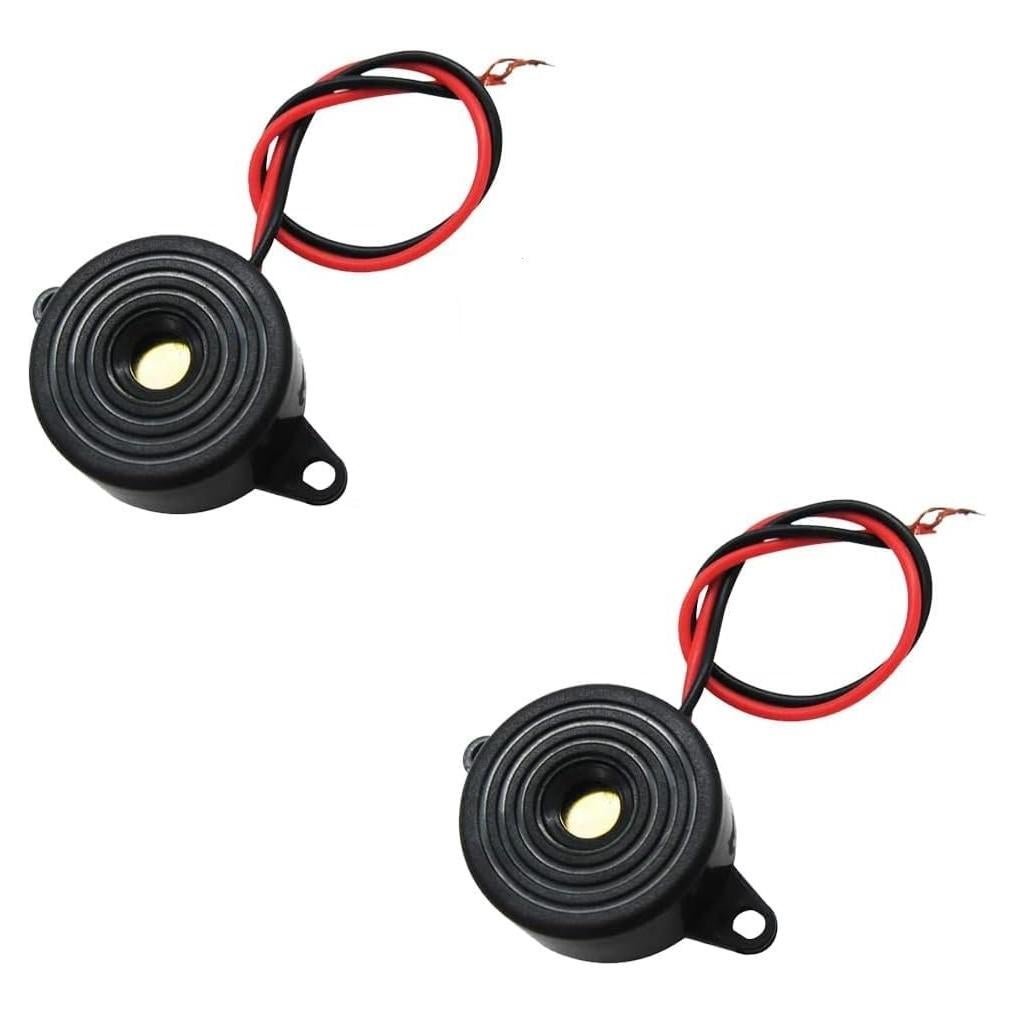 Zumbador Electrónico Piezoeléctrico 2 Pcs 3-24V CC Alarma