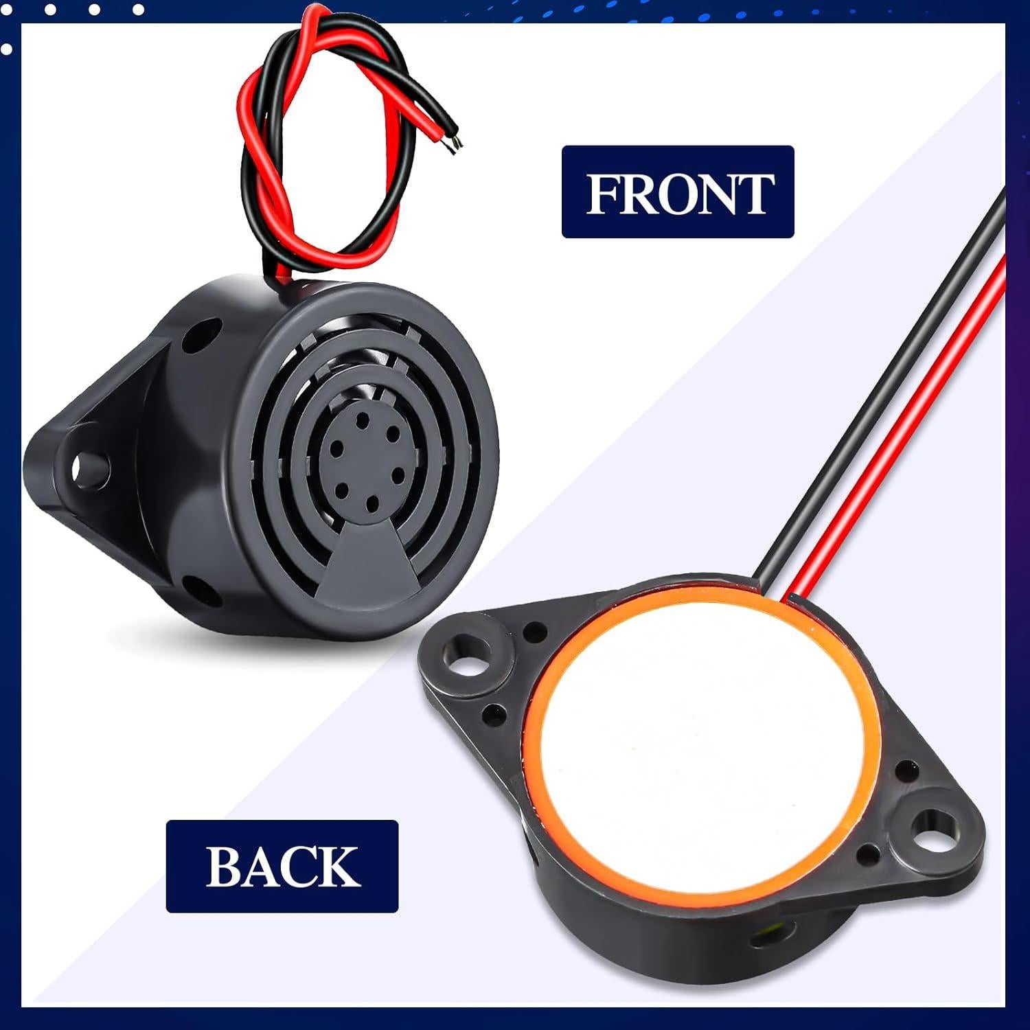 Zumbador Electrónico Activo Geiserailie 6 Pcs 95 dB 12V