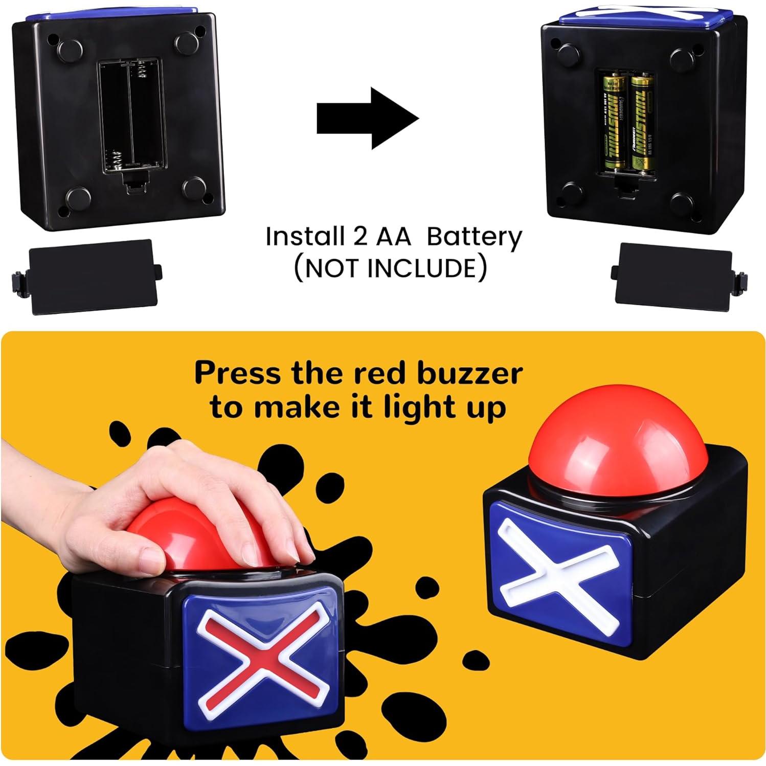 Botón de Alarma Buzzer XL MyMealivos con Luz y Sonido (2 Unidades)