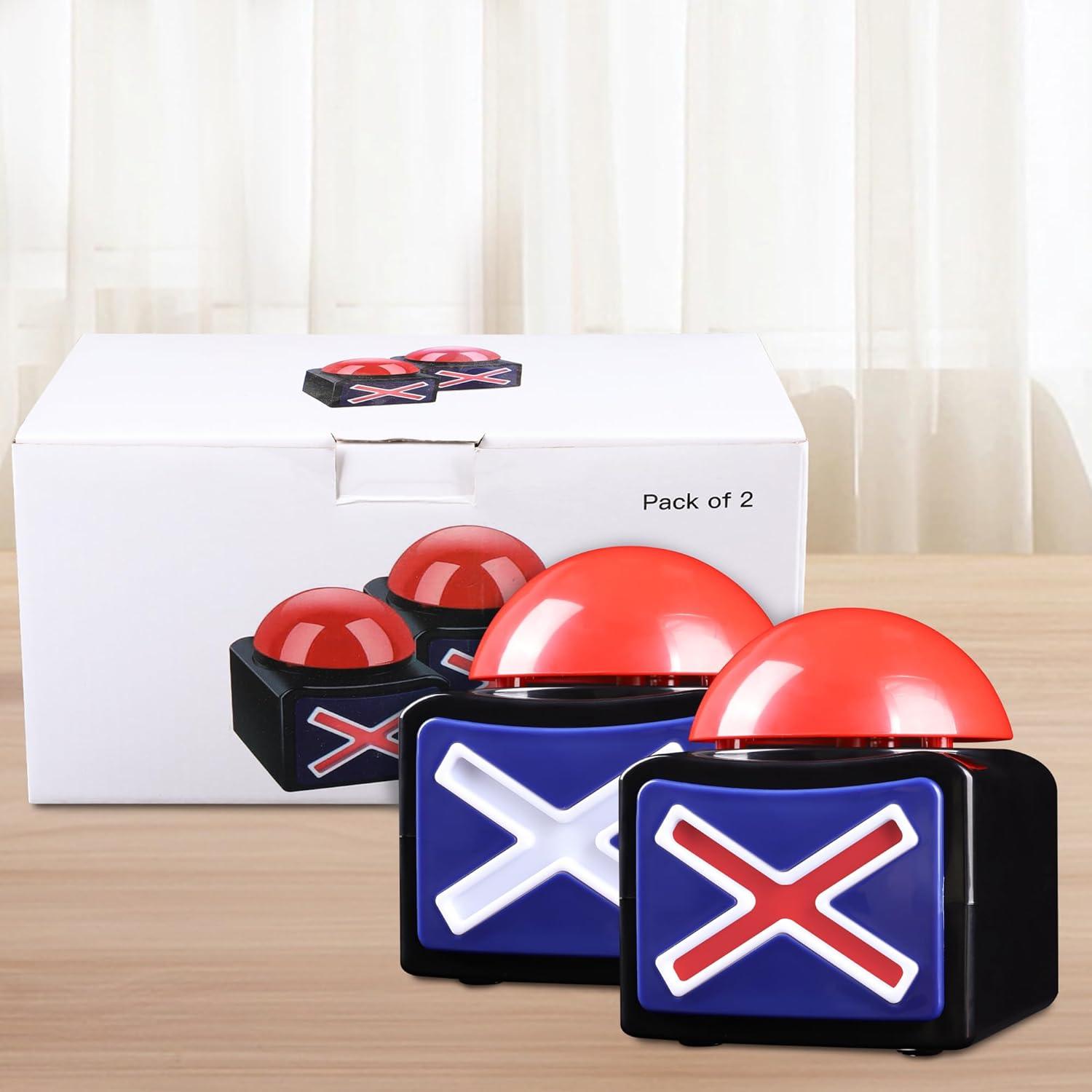 Botón de Alarma Buzzer XL MyMealivos con Luz y Sonido (2 Unidades)