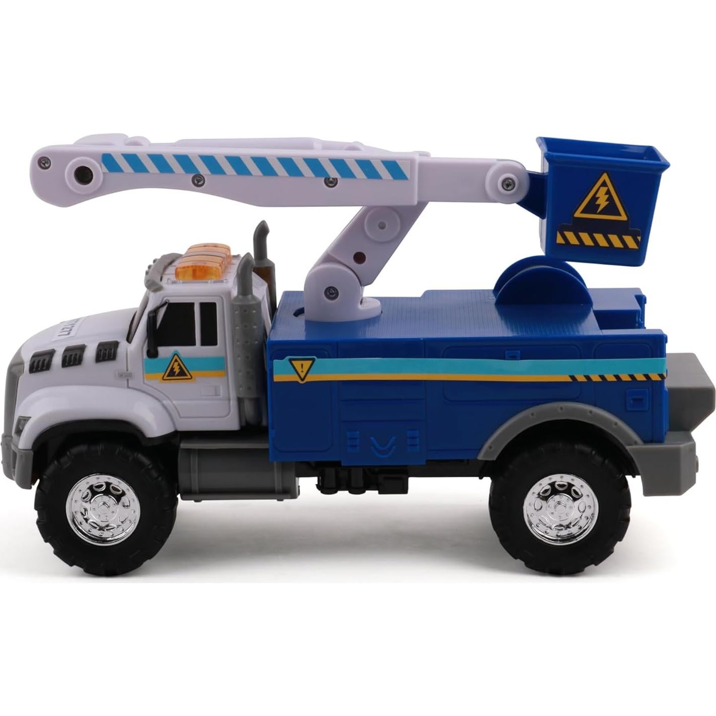 Camión de Juguete Cherry Picker Mighty Fleet 30,48 cm - Luces y Sonidos