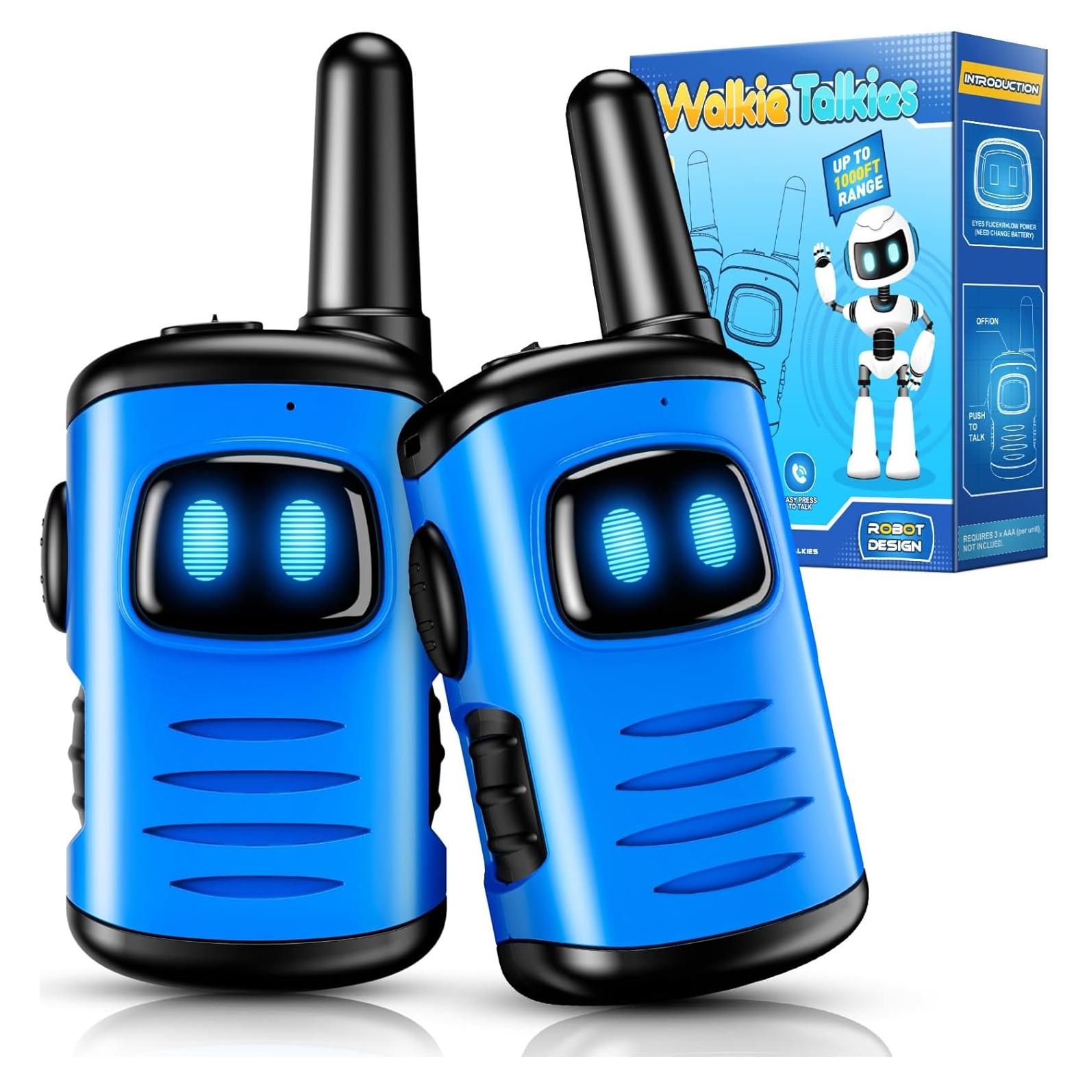 Walkie Talkies para Niños Comedyfun 2 Paquete Azul