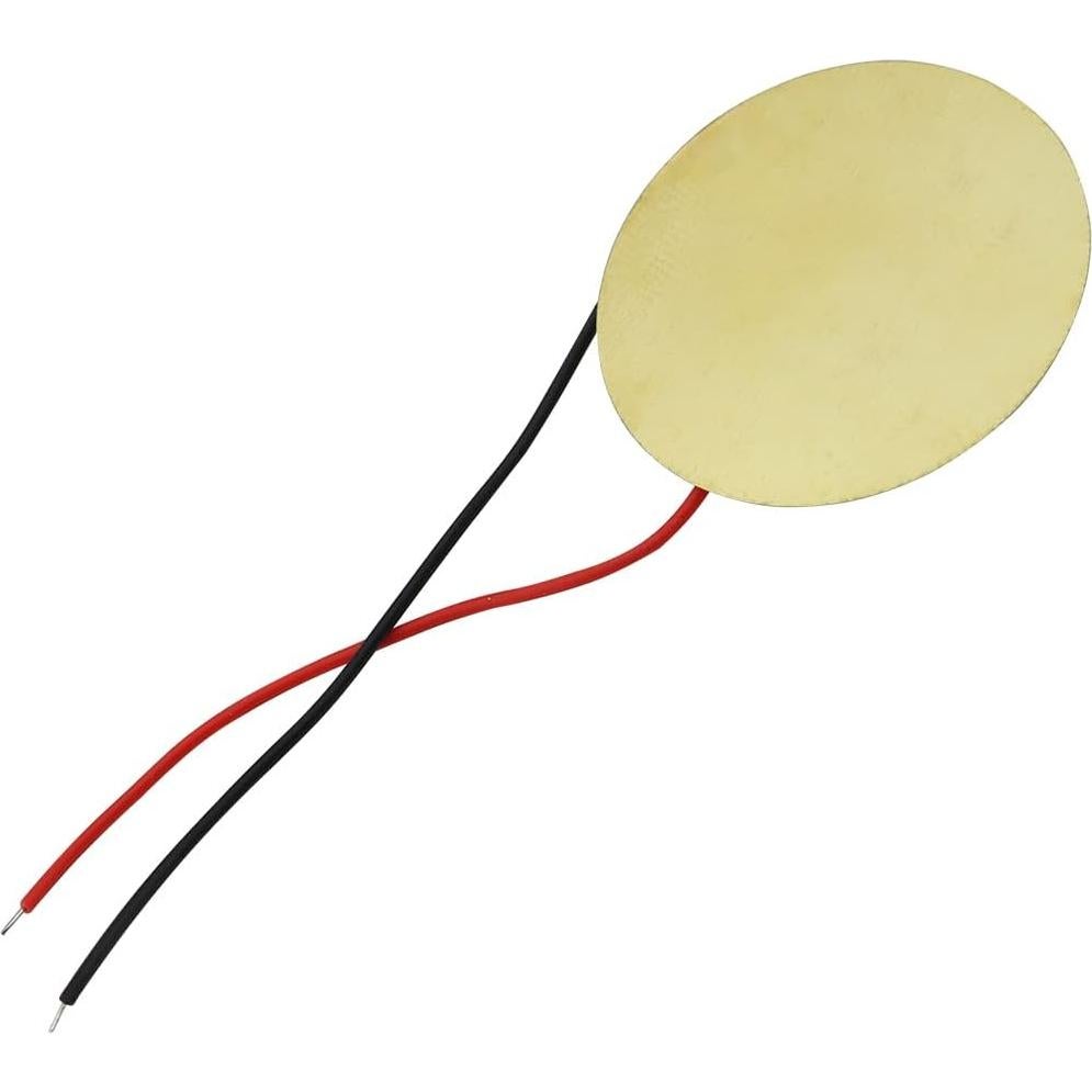 12 Sensores Piezoeléctricos 27mm Dorado para Guitarra