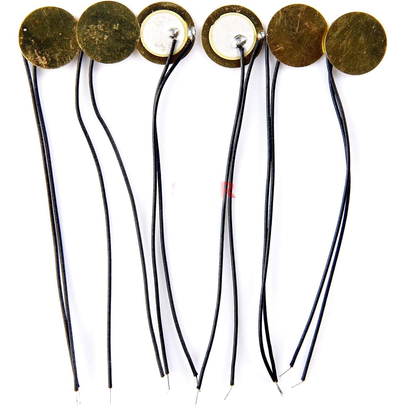 20 Sensores Piezoeléctricos 12mm con Cables de Cobre - Daier