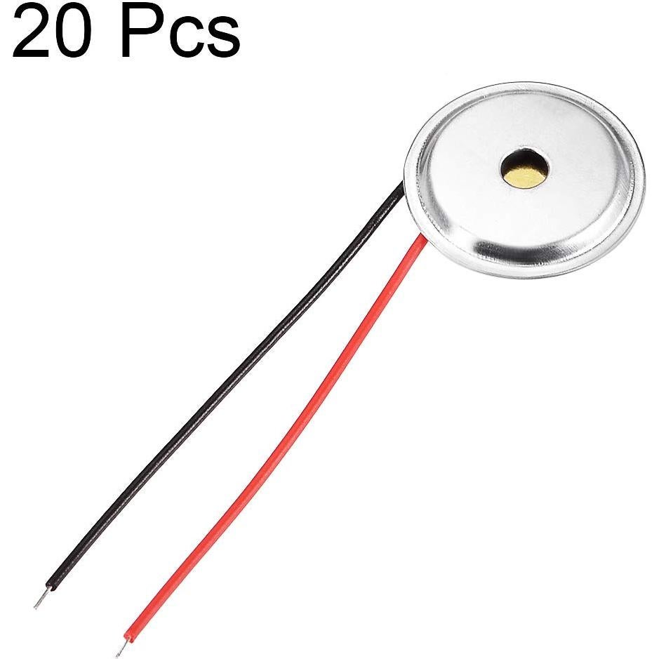 Discos Piezoeléctricos uxcell 20mm para Guitarras y Tambores - 20 Pcs