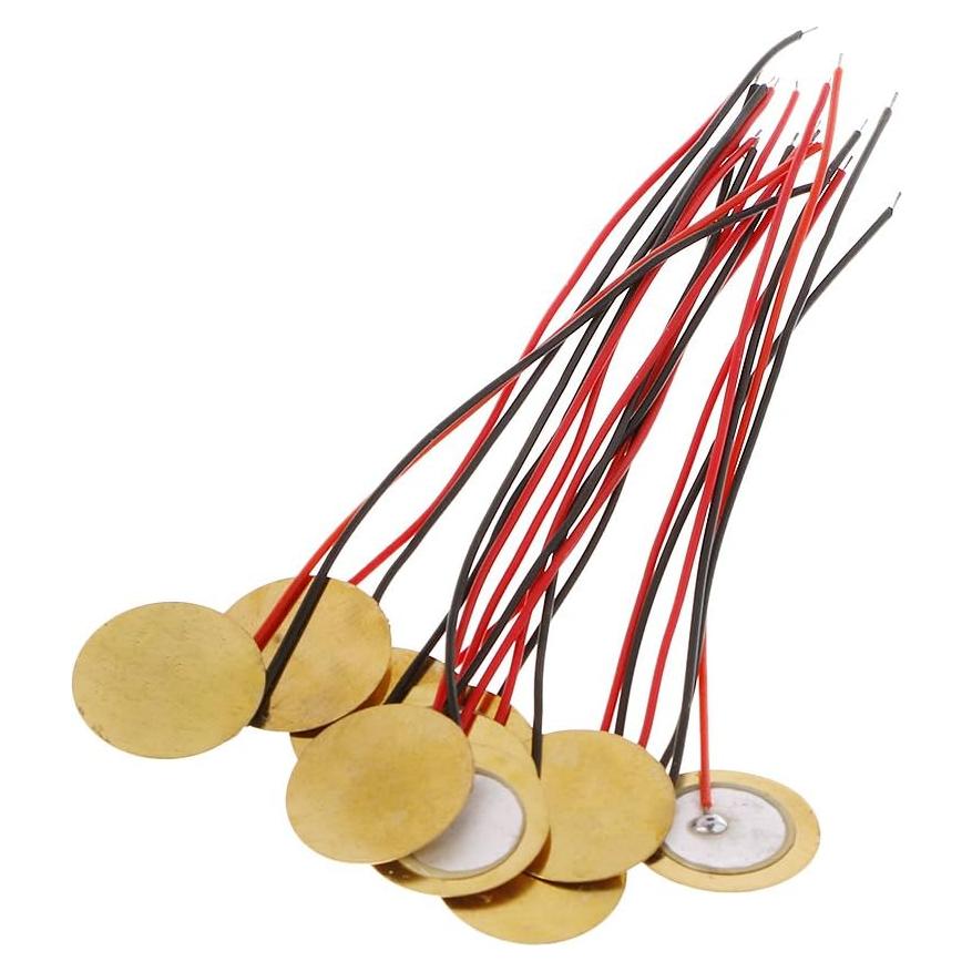 10 Piezas Buzzer Piezoeléctrico Cerámico 15mm HYROOY