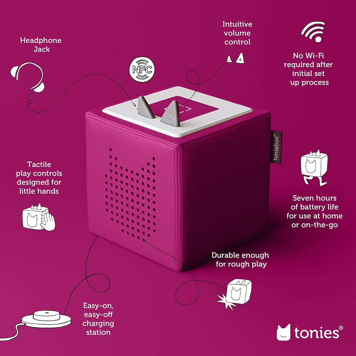 Toniebox Reproductor de Audio Morado con Perrito - 1,24 kg