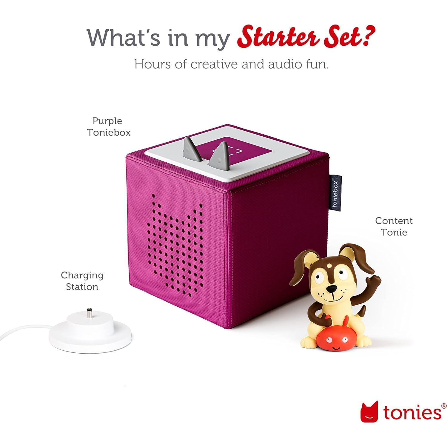 Toniebox Reproductor de Audio Morado con Perrito - 1,24 kg