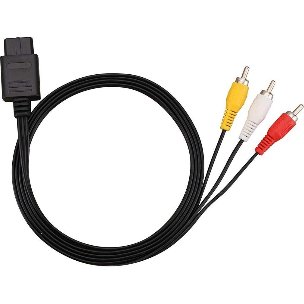 Cable AV Compuesto Trenro 1.83m para Nintendo 64/GameCube/SNES
