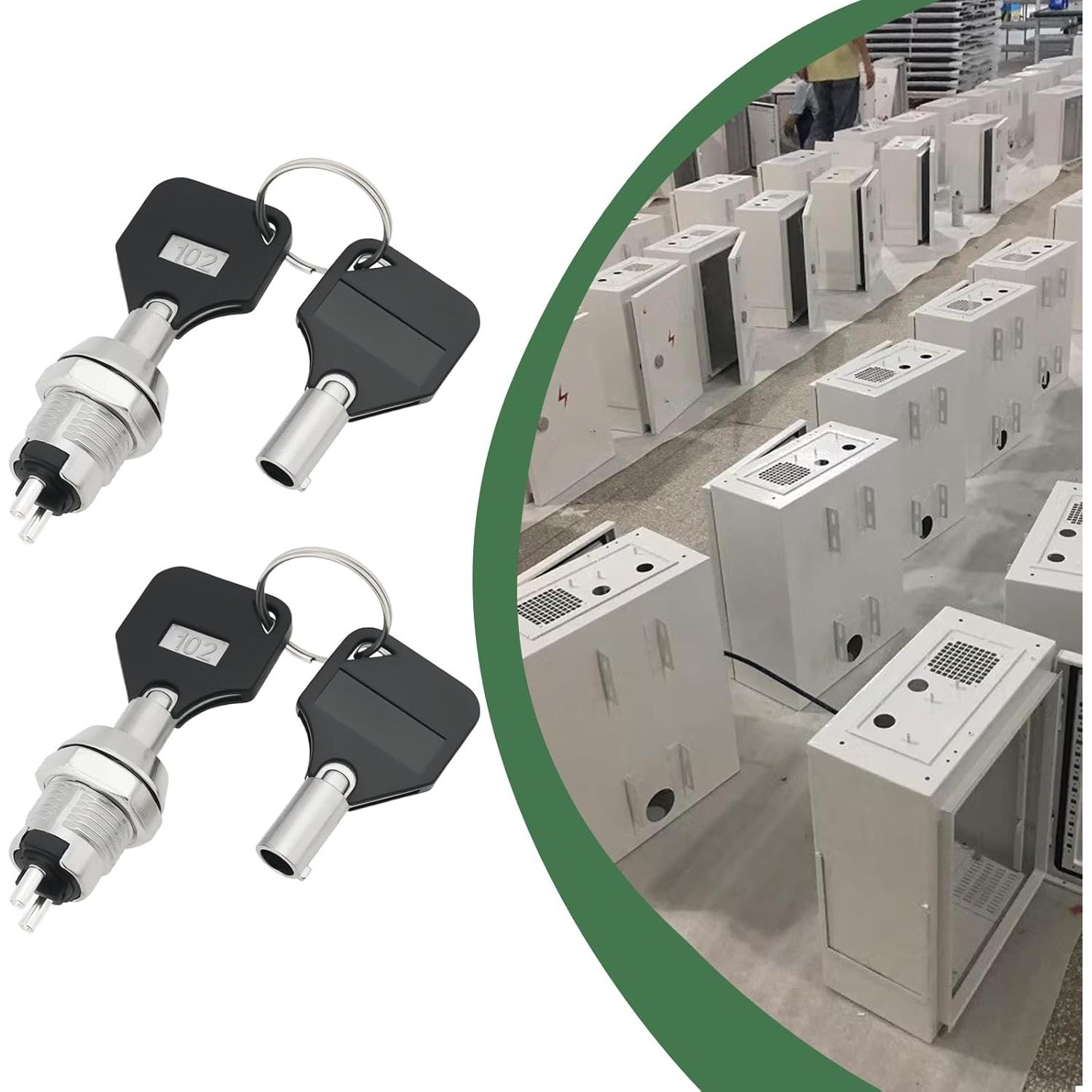 Interruptor Operado por Llave ECSiNG 12mm SPST 1A/125VAC