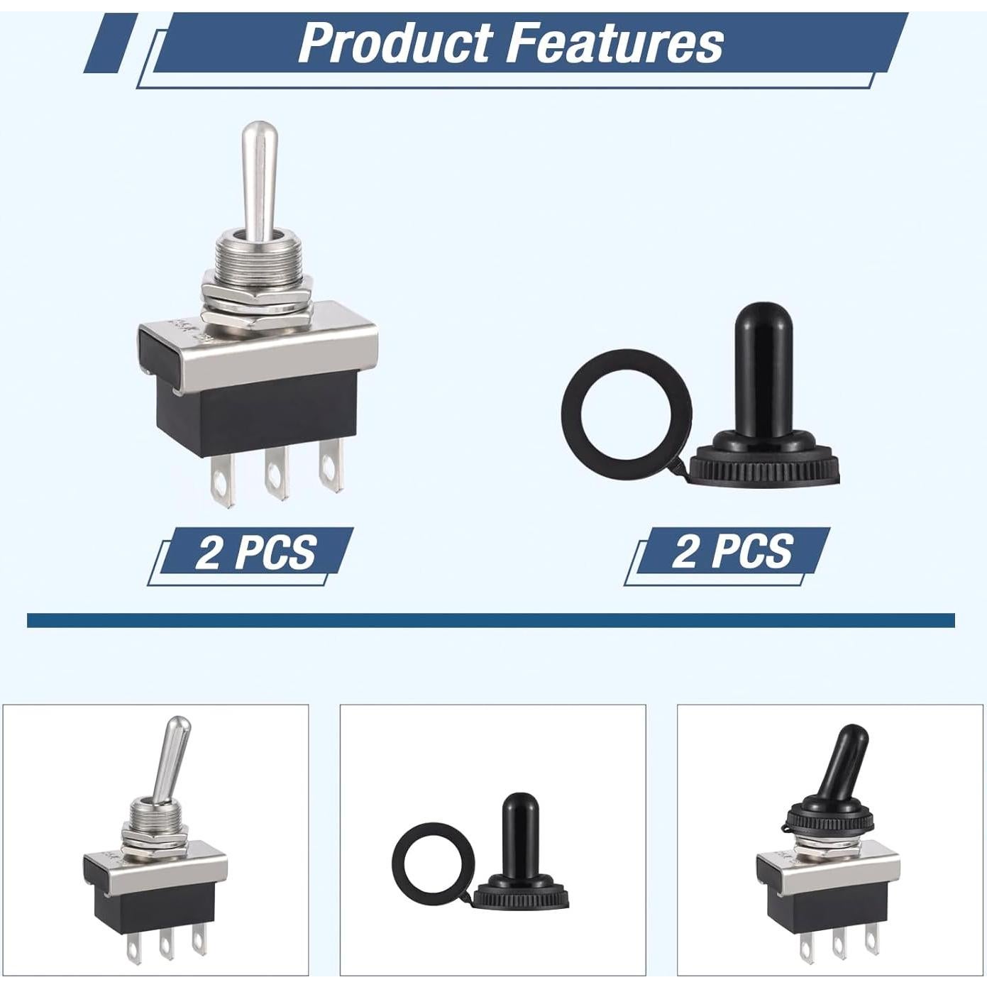 Interruptor de Palanca VEXUNGA KN3D-103 12V 25A Impermeable