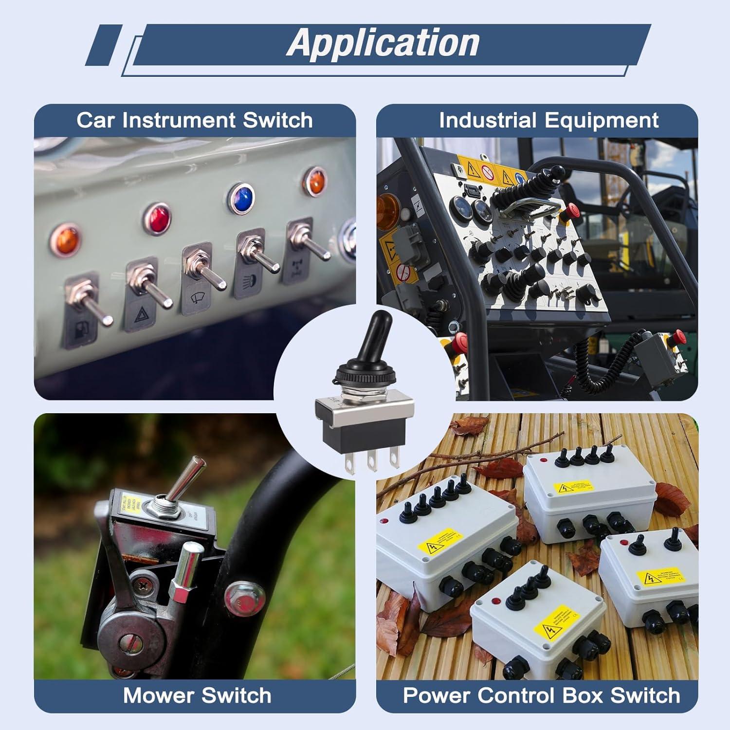 Interruptor de Palanca VEXUNGA KN3D-103 12V 25A Impermeable