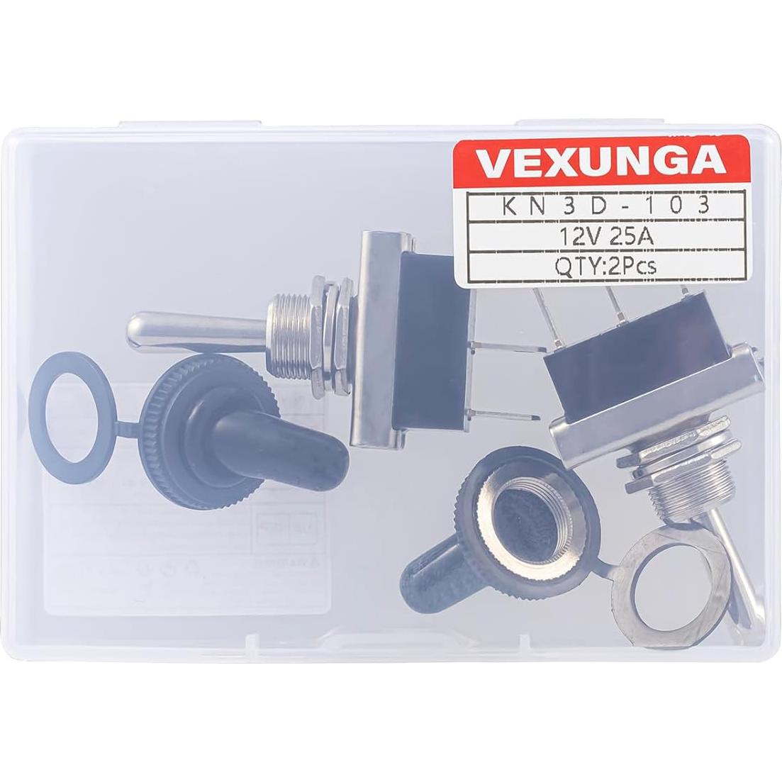Interruptor de Palanca VEXUNGA KN3D-103 12V 25A Impermeable