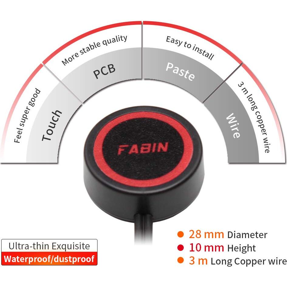 Interruptor Momentáneo FARBIN 2 Pcs con Cable 3m SPST