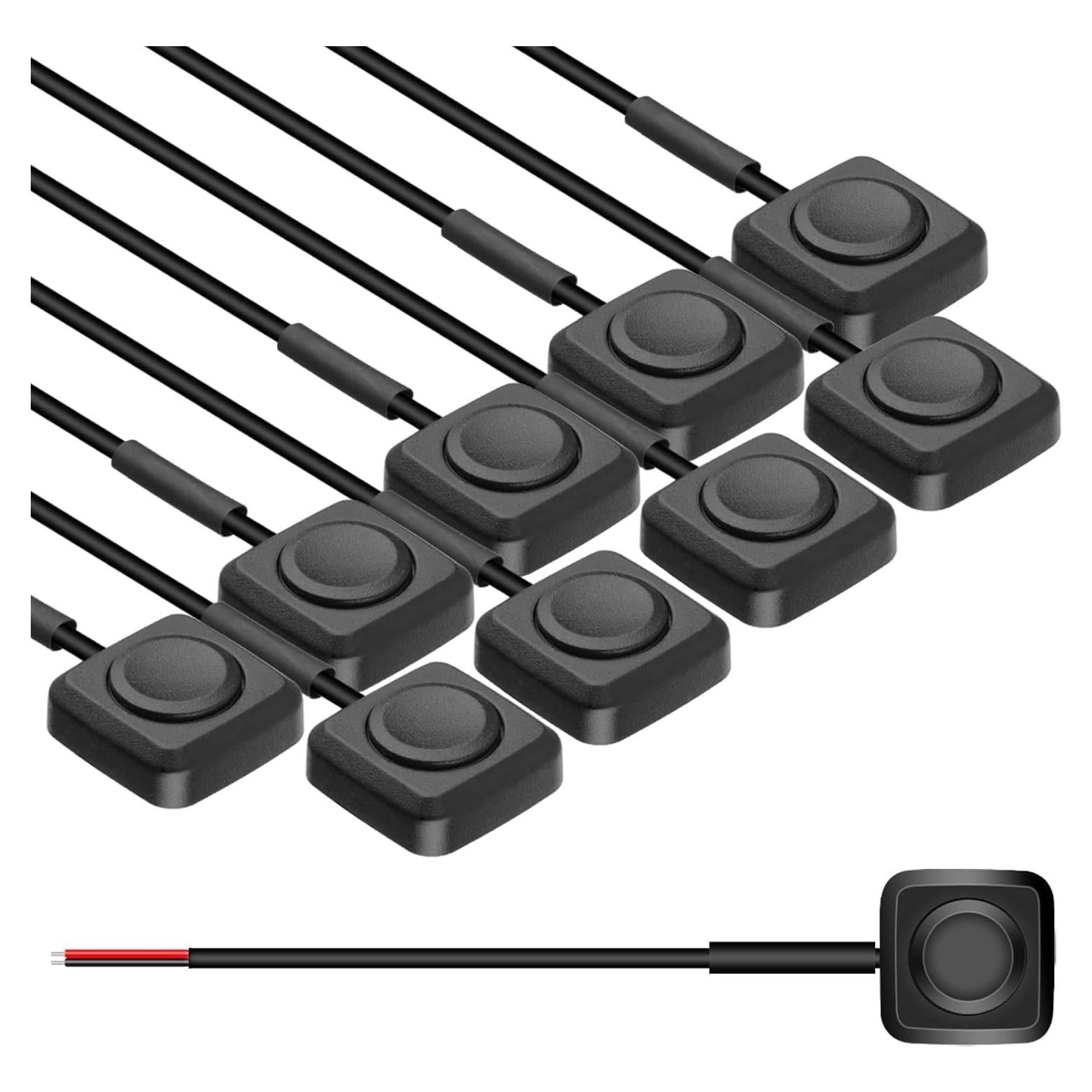 Interruptores de Botón Momentáneo Linkstyle 10 Pcs 12V-24V