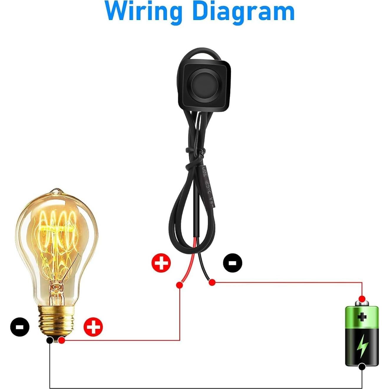 Interruptores de Botón Momentáneo Linkstyle 10 Pcs 12V-24V