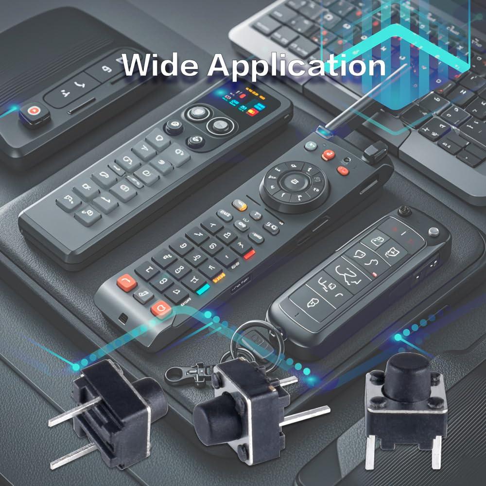 Interruptor Táctil 2 Pines 6x6 mm YOUFEN - 100 Pcs