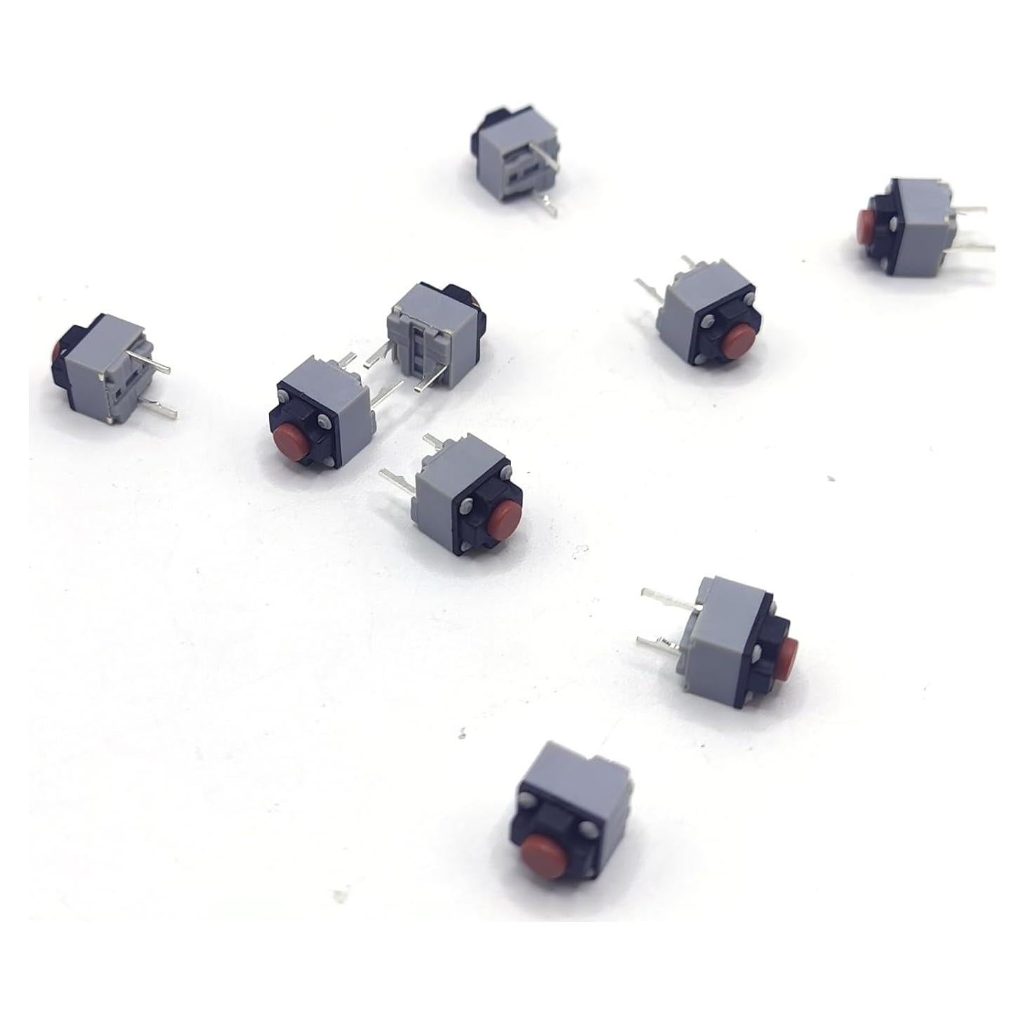 Interruptores Táctiles Silenciosos Simkfosh 9 Piezas 6x6x7.3mm