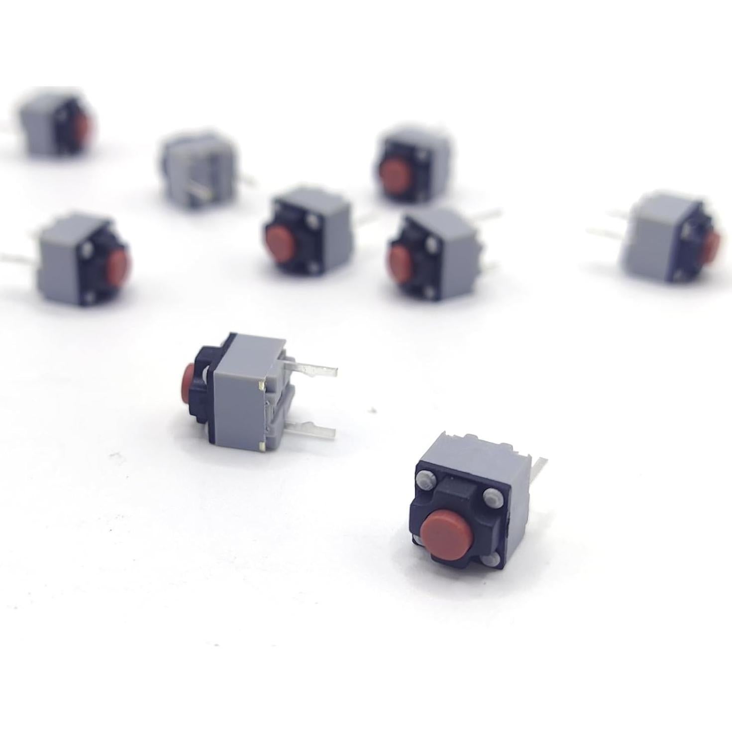 Interruptores Táctiles Silenciosos Simkfosh 9 Piezas 6x6x7.3mm
