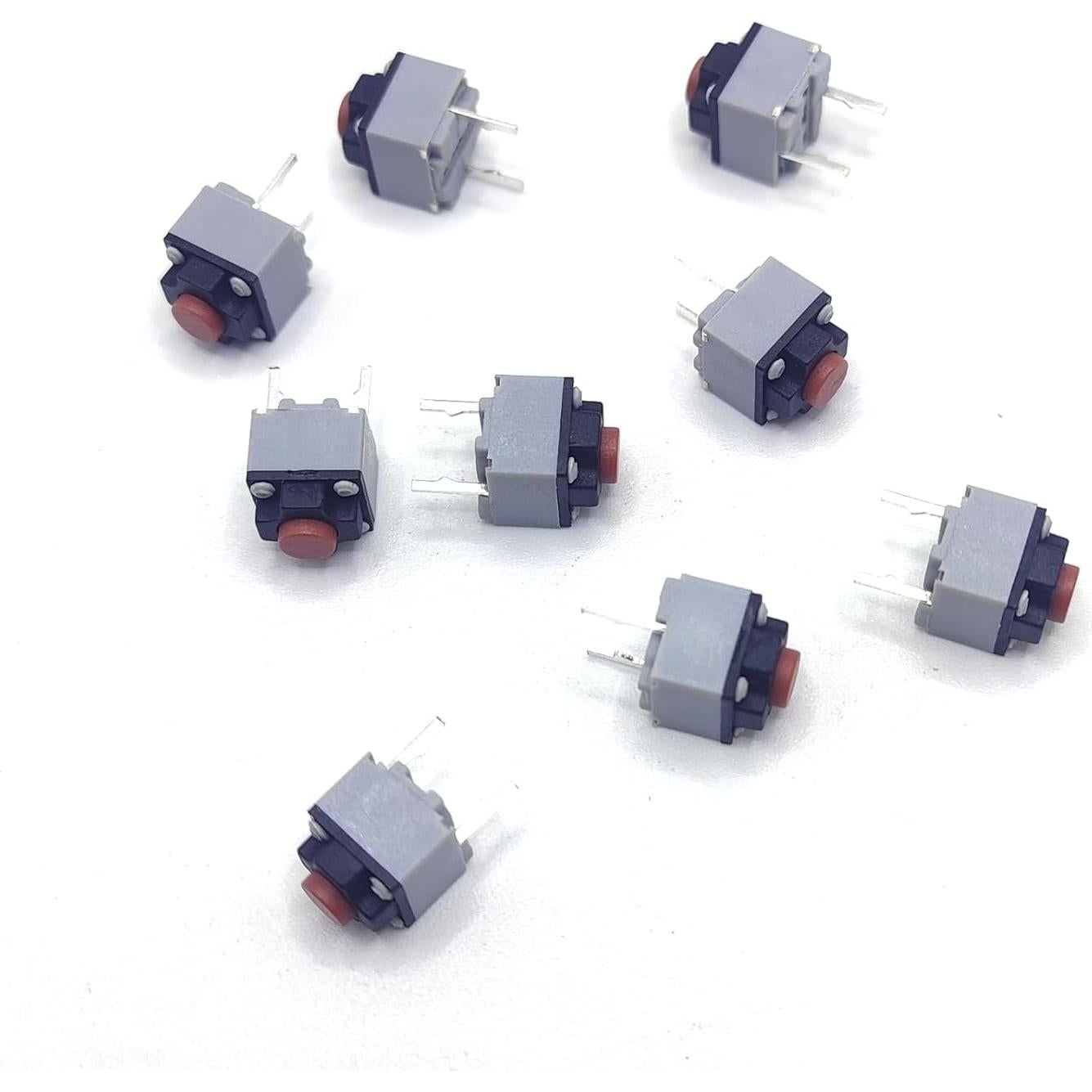Interruptores Táctiles Silenciosos Simkfosh 9 Piezas 6x6x7.3mm
