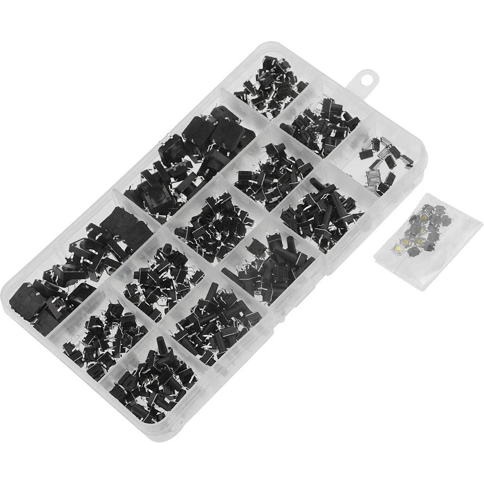 280 Piezas Interruptores de Botón Táctil 4 Pines XLX