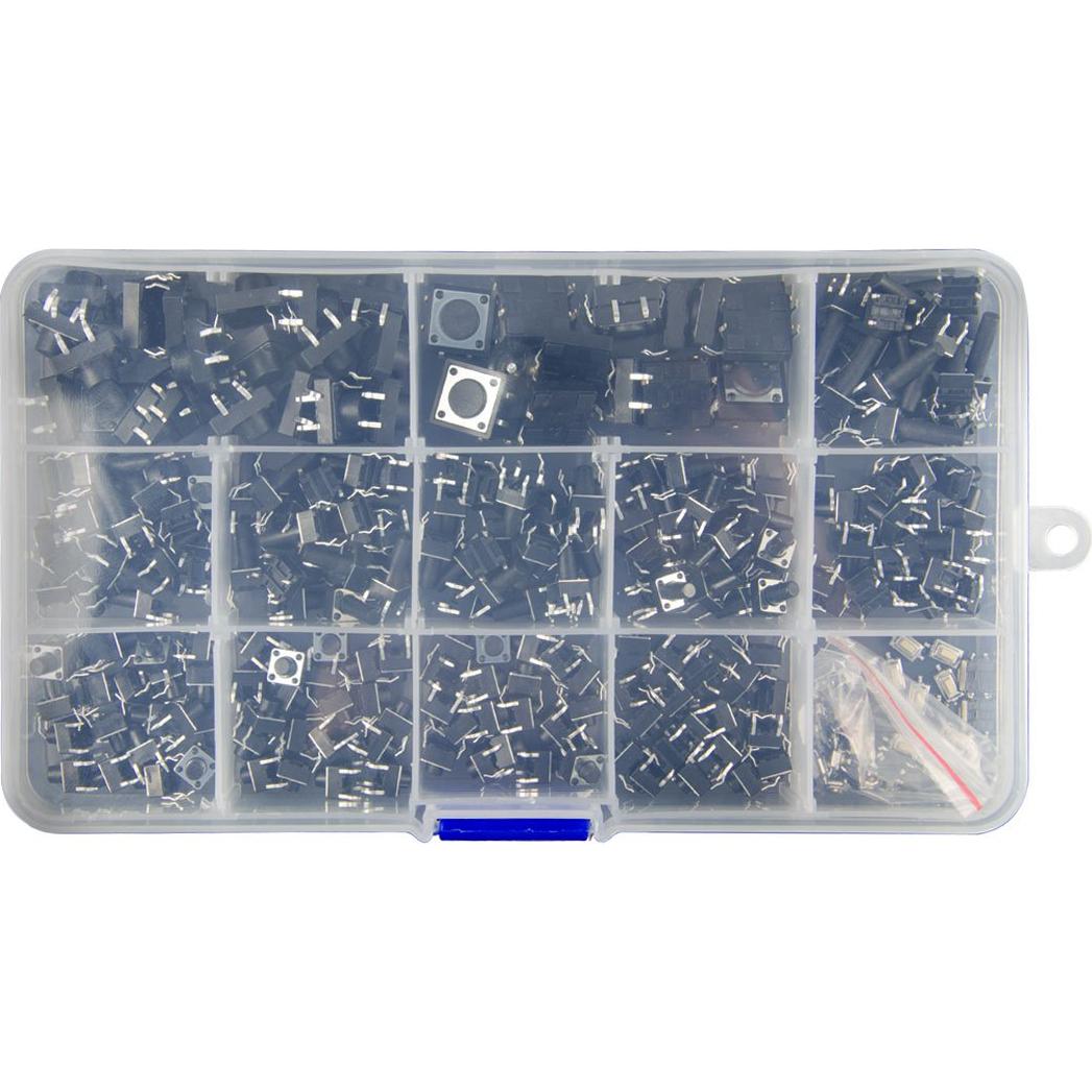 280 Piezas Interruptores de Botón Táctil 4 Pines XLX