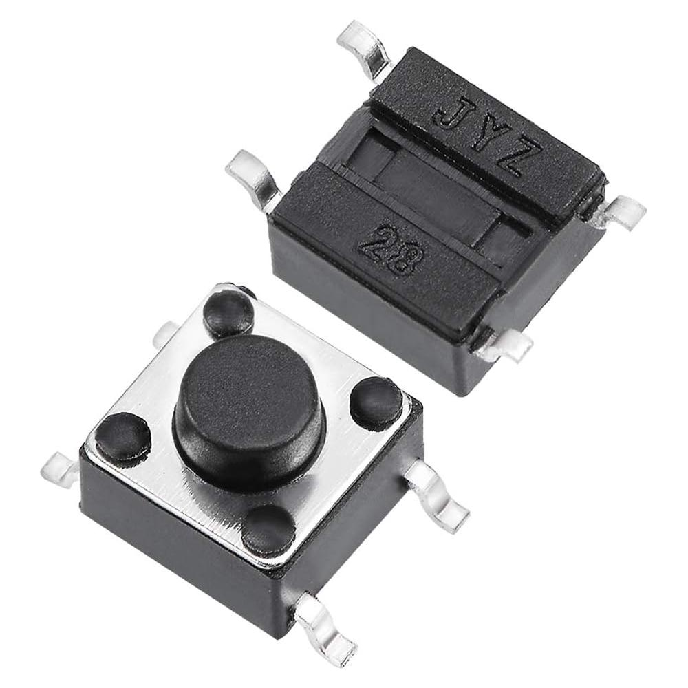 Interruptor Táctil Momentáneo uxcell 6x6x5mm 50PCS SPST