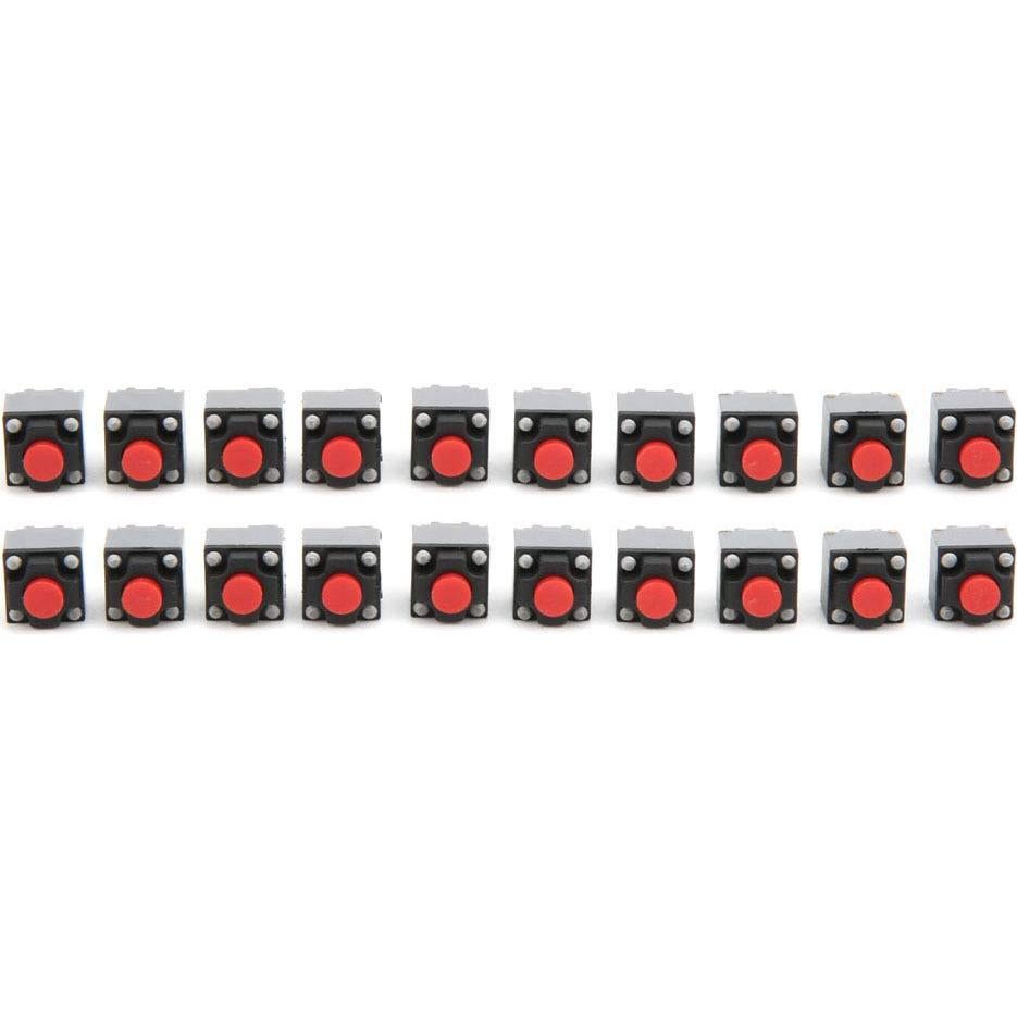 Interruptor Táctil Micro Garosa 20Pcs 6x6x7.3mm 0.05A